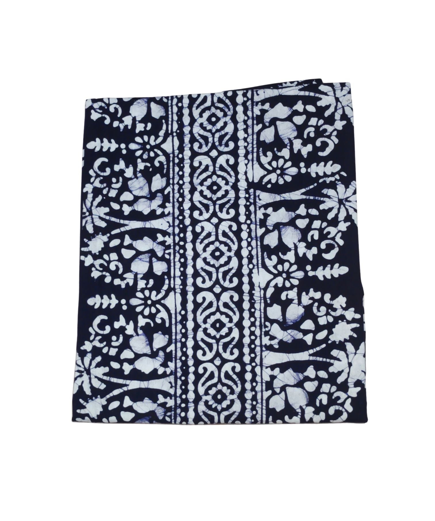 Bombay Batik Pure Cotton Kaftan Hand Block Printing – Navy Blue Colour