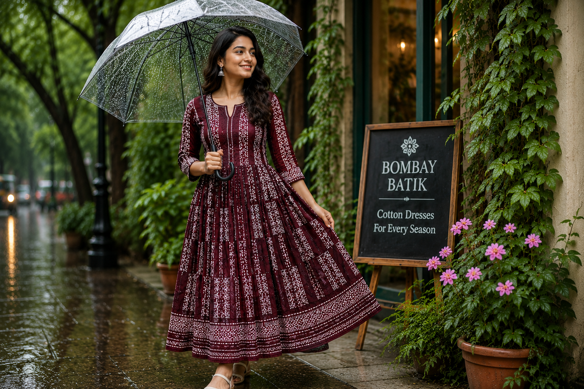 Why Bombay Batik Cotton Dresses Are Perfect for the Rainy Season