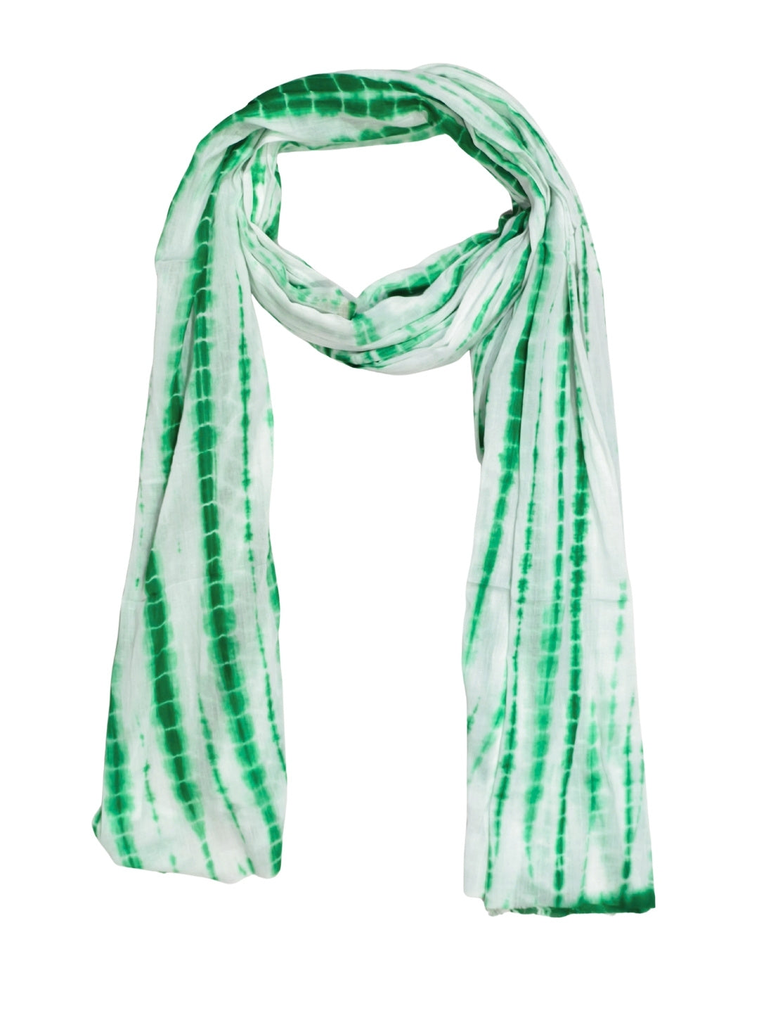 Bombay Batik Pure Cotton Dupatta Batik Handwork – Teal Green Colour