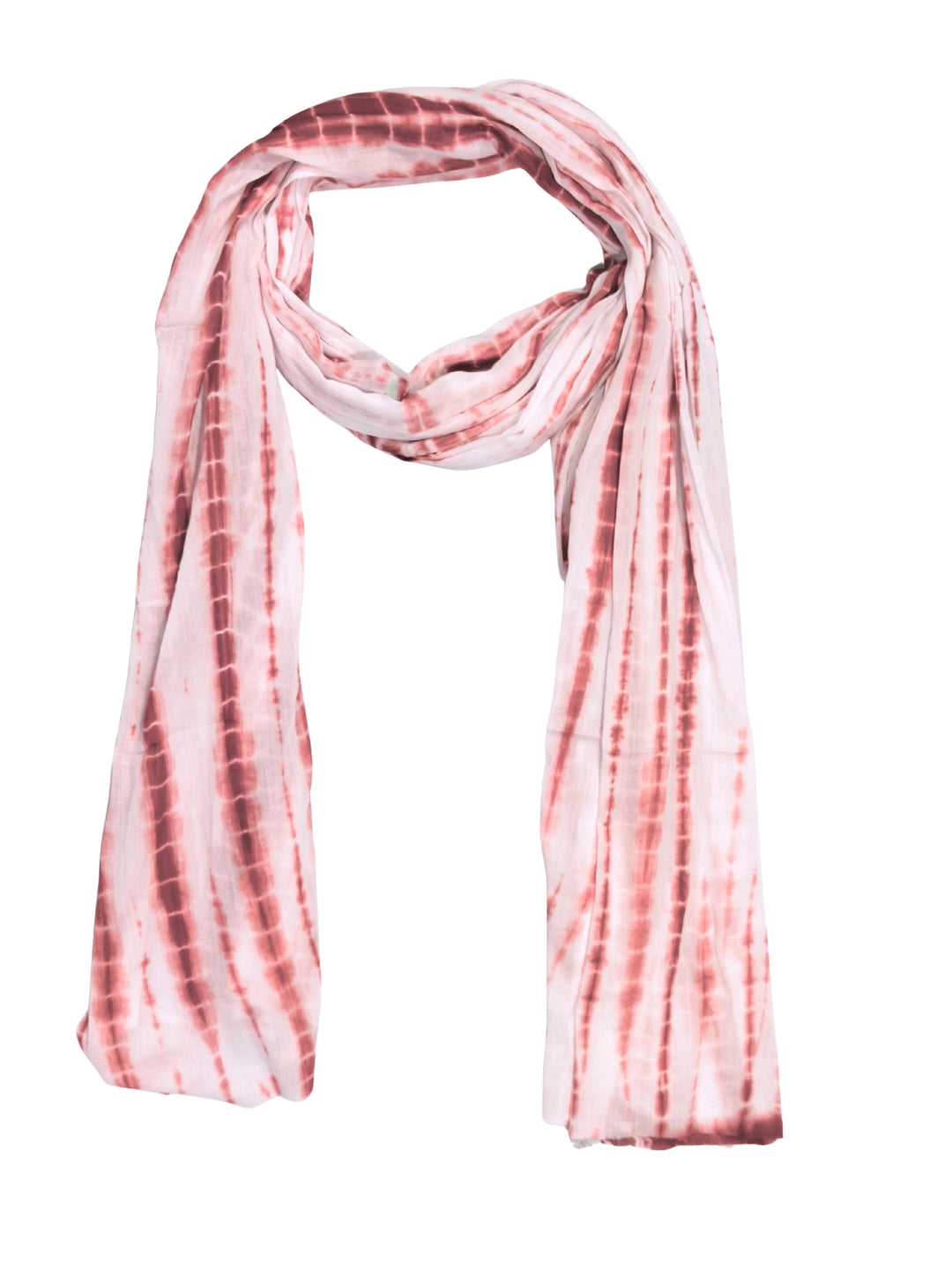 Bombay Batik Pure Cotton Dupatta Batik Handwork – Carrot Colour