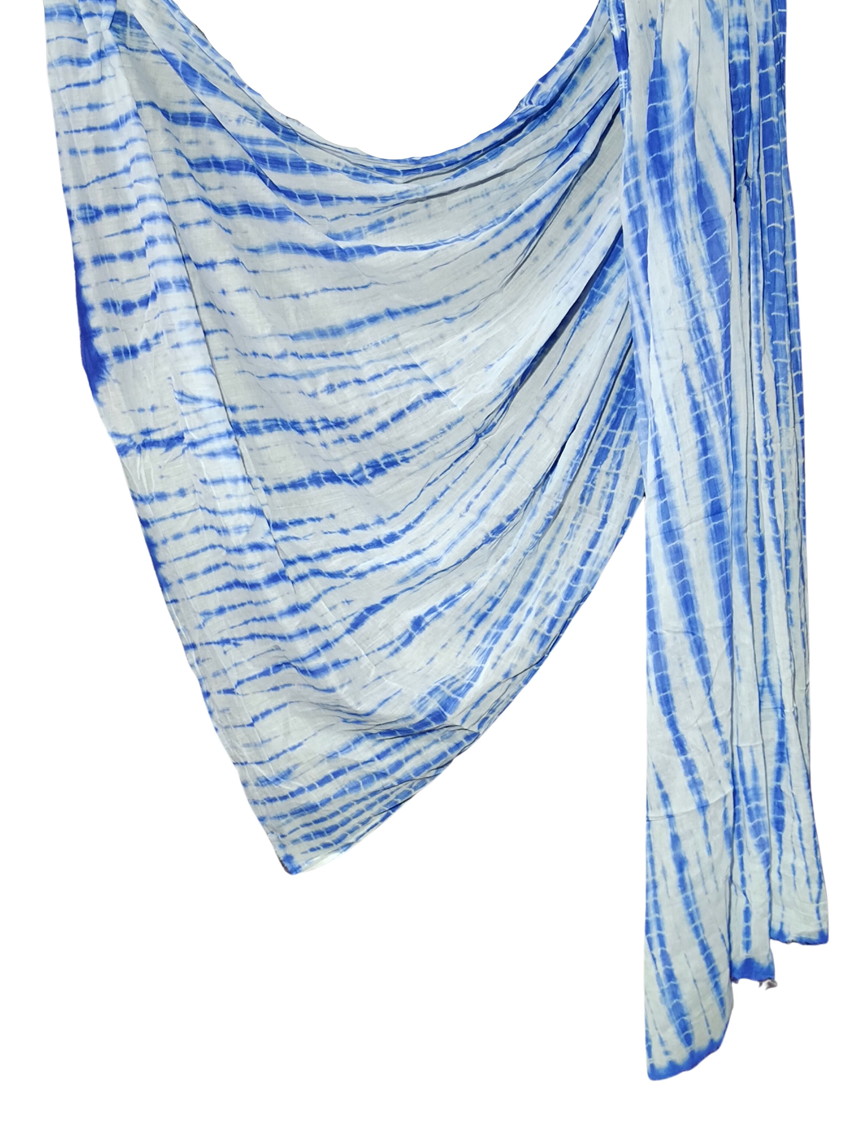 Bombay Batik Pure Cotton Dupatta Batik Handwork – Blue  Colour