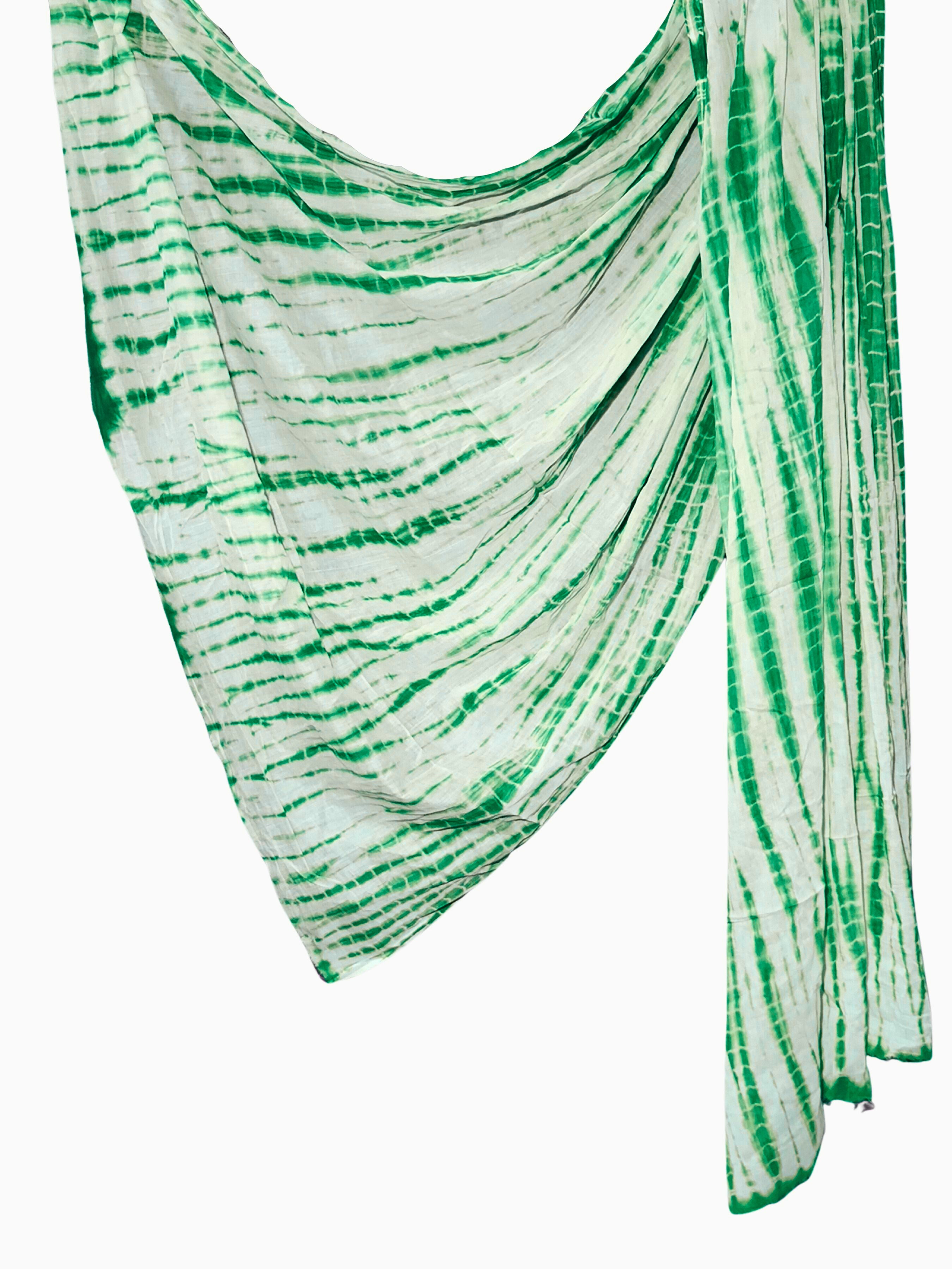 Bombay Batik Pure Cotton Dupatta Batik Handwork – Teal Green Colour