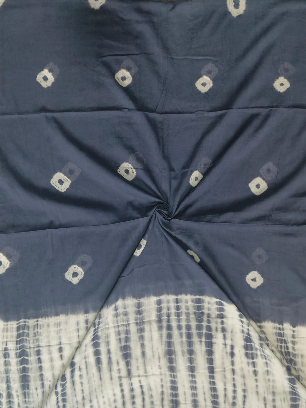 Bombay Batik Pure Cotton Dupatta Batik Handwork – Grey Colour