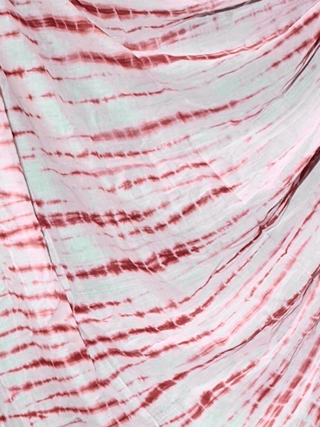 Bombay Batik Pure Cotton Dupatta Batik Handwork – Carrot Colour