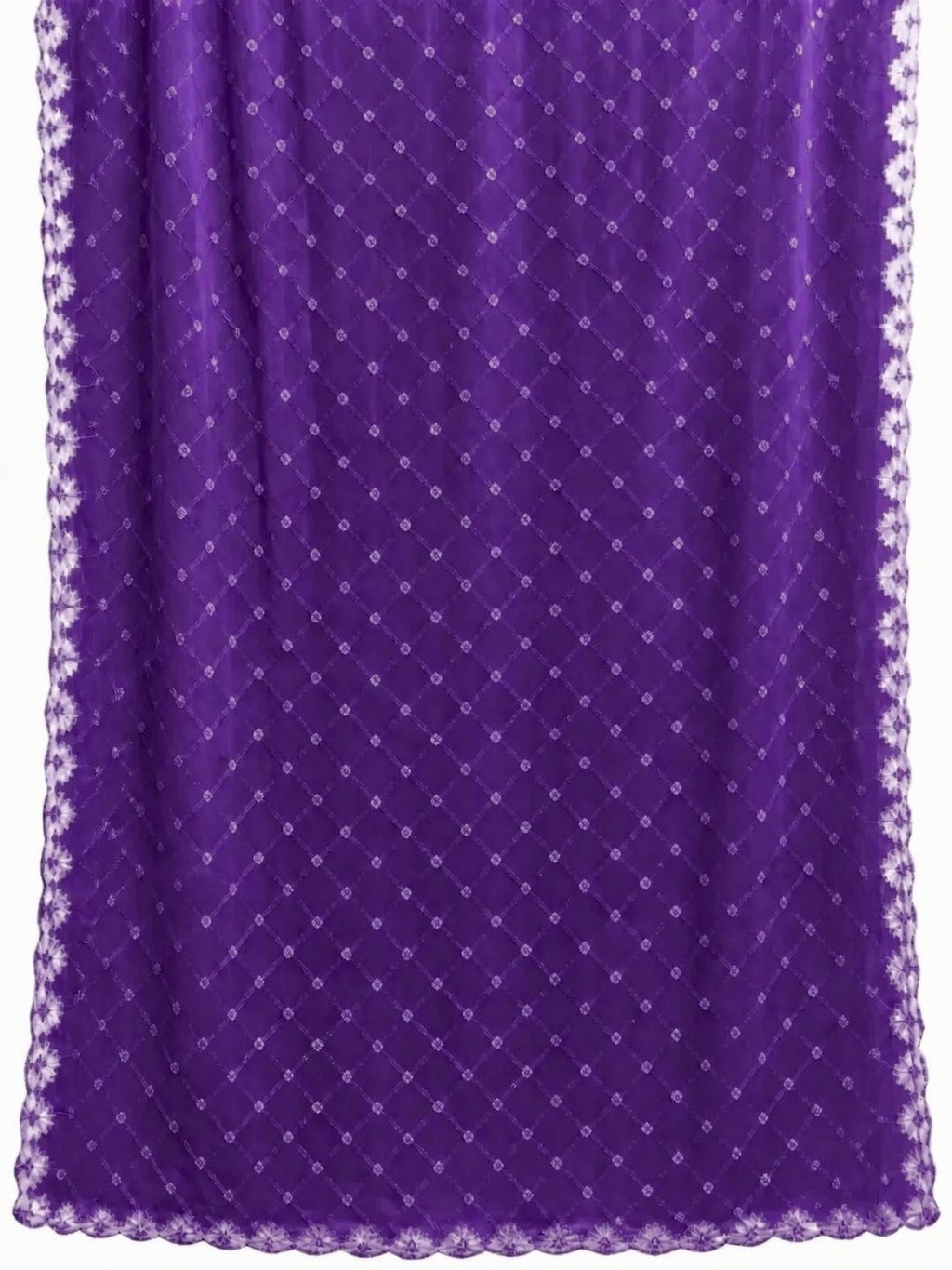 Pure Cotton Handcrafted Bandhani Suit Set With Dupatta – Purple Rajkot Collection