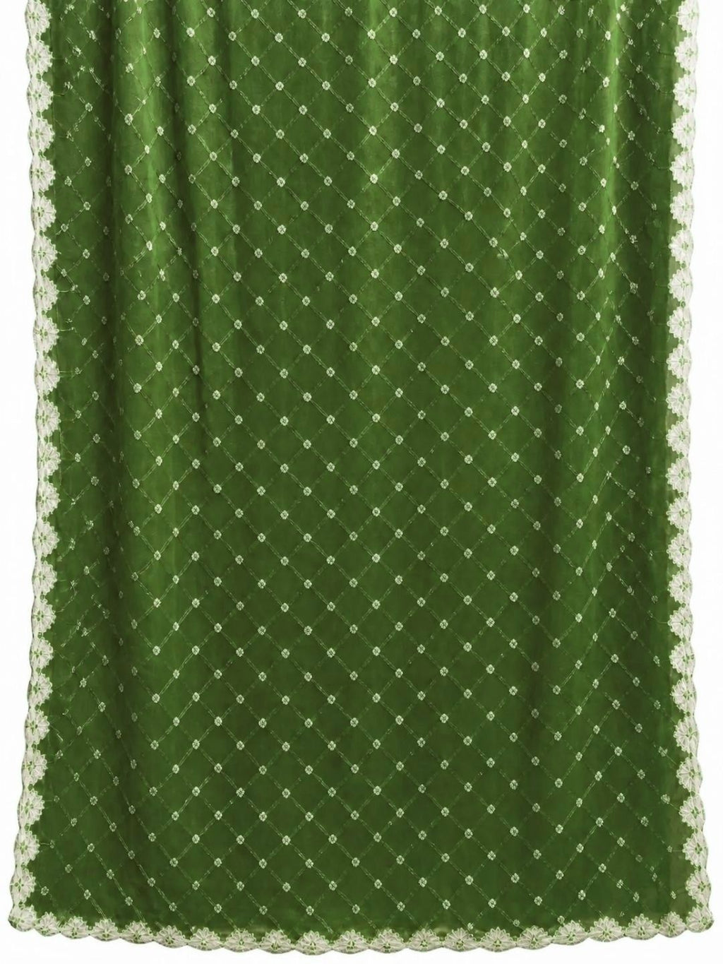Pure Cotton Handcrafted Bandhani Suit Set With Dupatta – Olive Green Rajkot Collection
