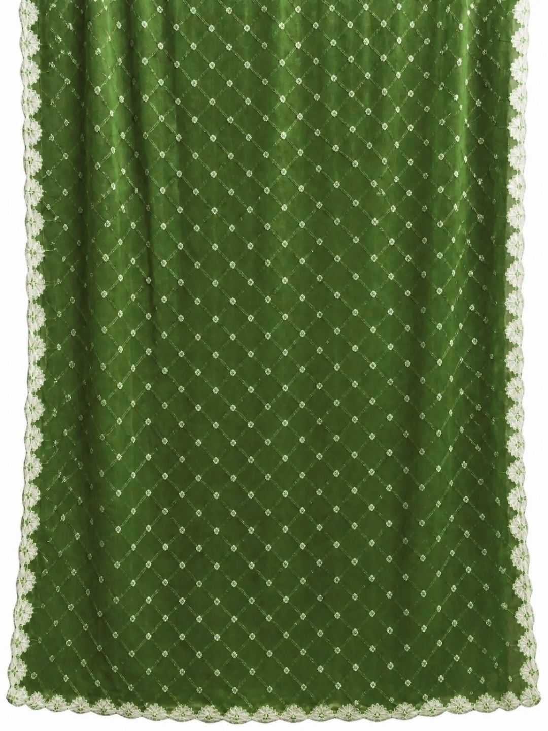 Pure Cotton Handcrafted Bandhani Suit Set With Dupatta – Olive Green Rajkot Collection