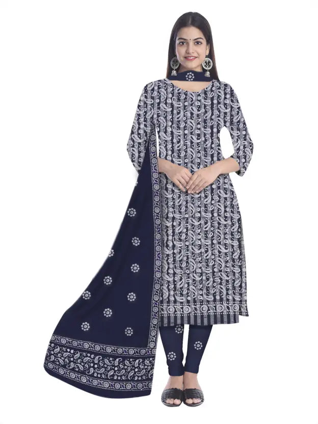 Grey Soft  Pure Salwar Suit Set With Dupatta
