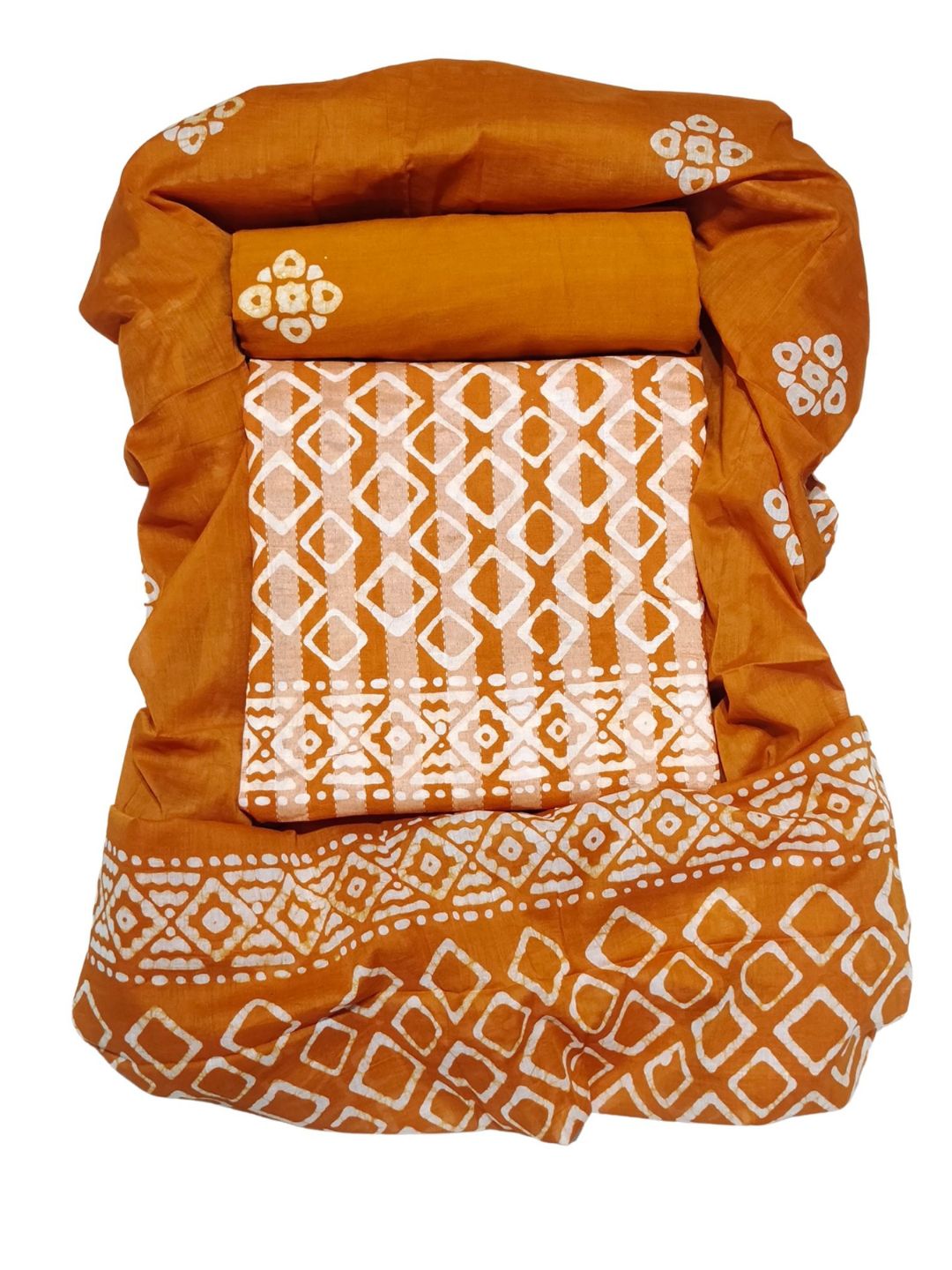 Mustard Elegant Printed Salwar Suit Set With Dupatta