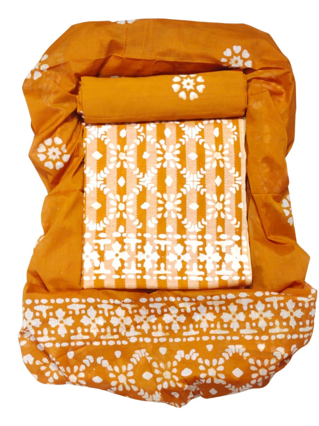 Mustard Elegant Printed Salwar Suit With Dupatta