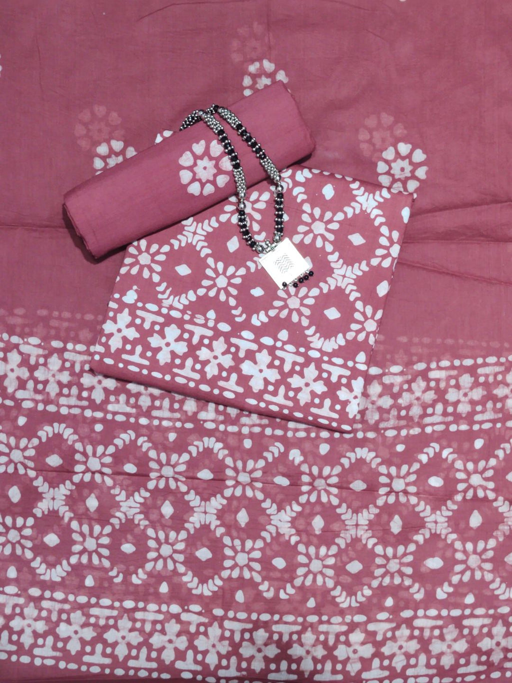 Bombay Batik Pure Cotton Dress Material Hand-Dyed Print – Carrot Batik