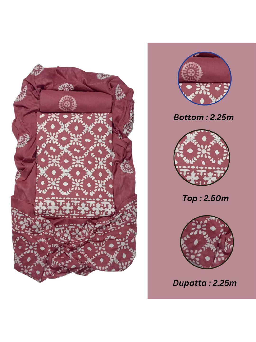 Bombay Batik Pure Cotton Dress Material Hand-Dyed Print – Carrot Batik