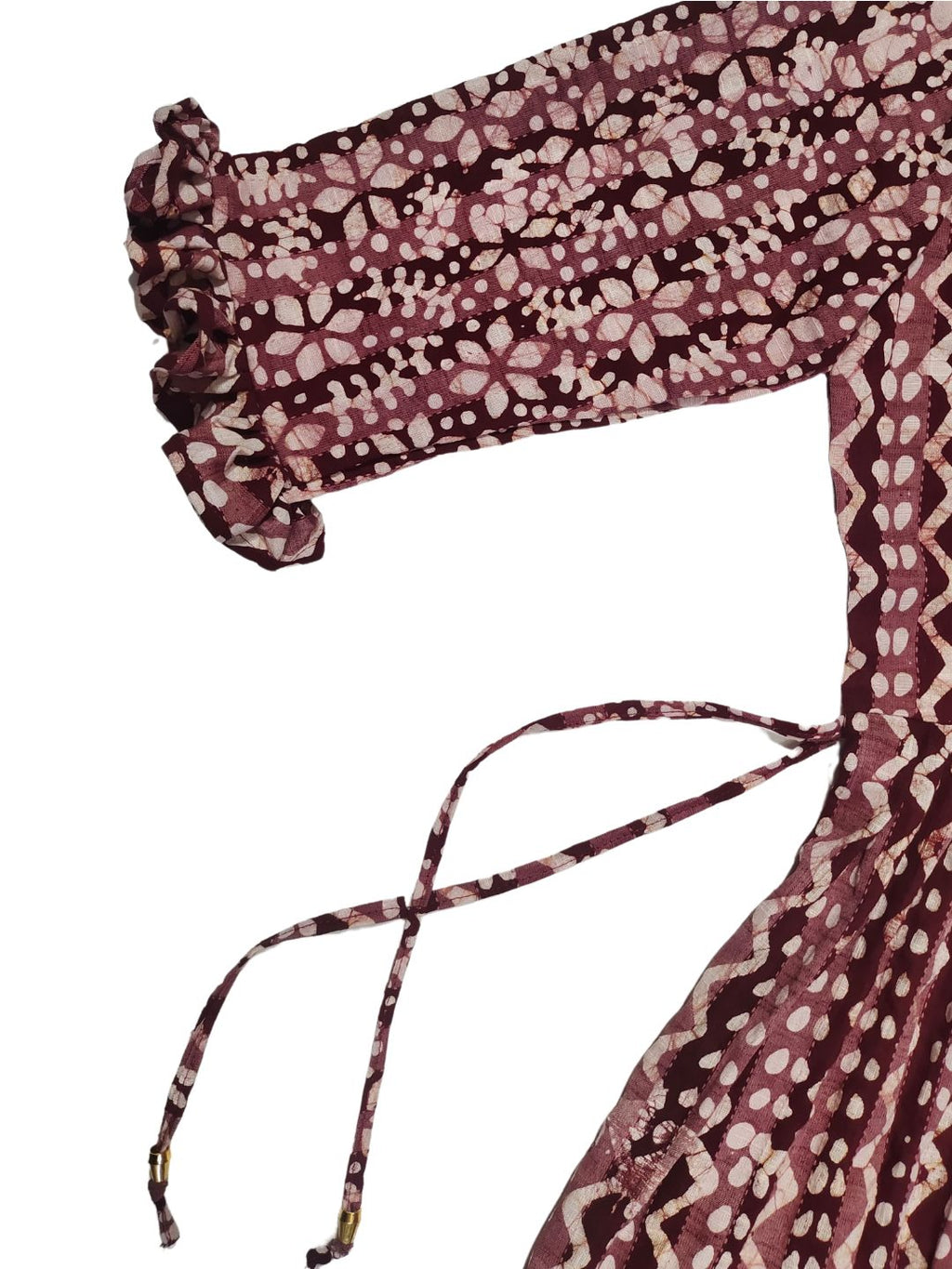 Bombay Batik Pure Cotton Tunics Batik Handwork – Maroon Colour
