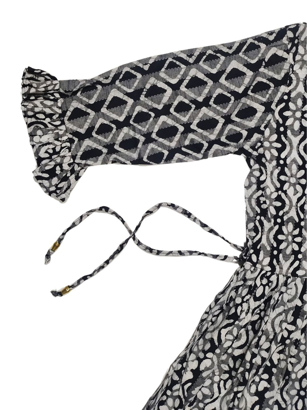 Bombay Batik Pure Cotton Tunics Batik Handwork – Black Colour