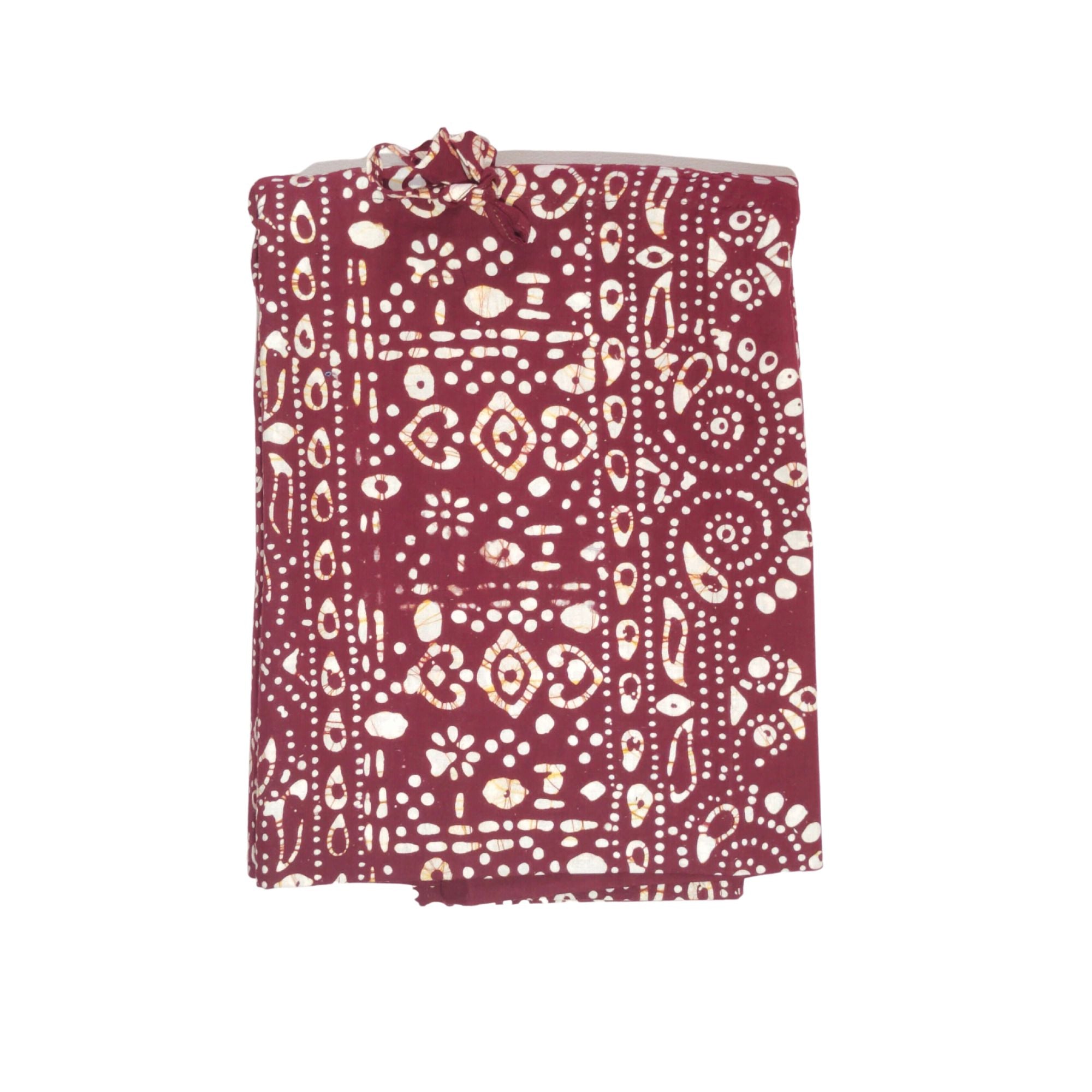 Bombay Batik Pure Cotton Kaftan Batik Handwork – Maroon Colour