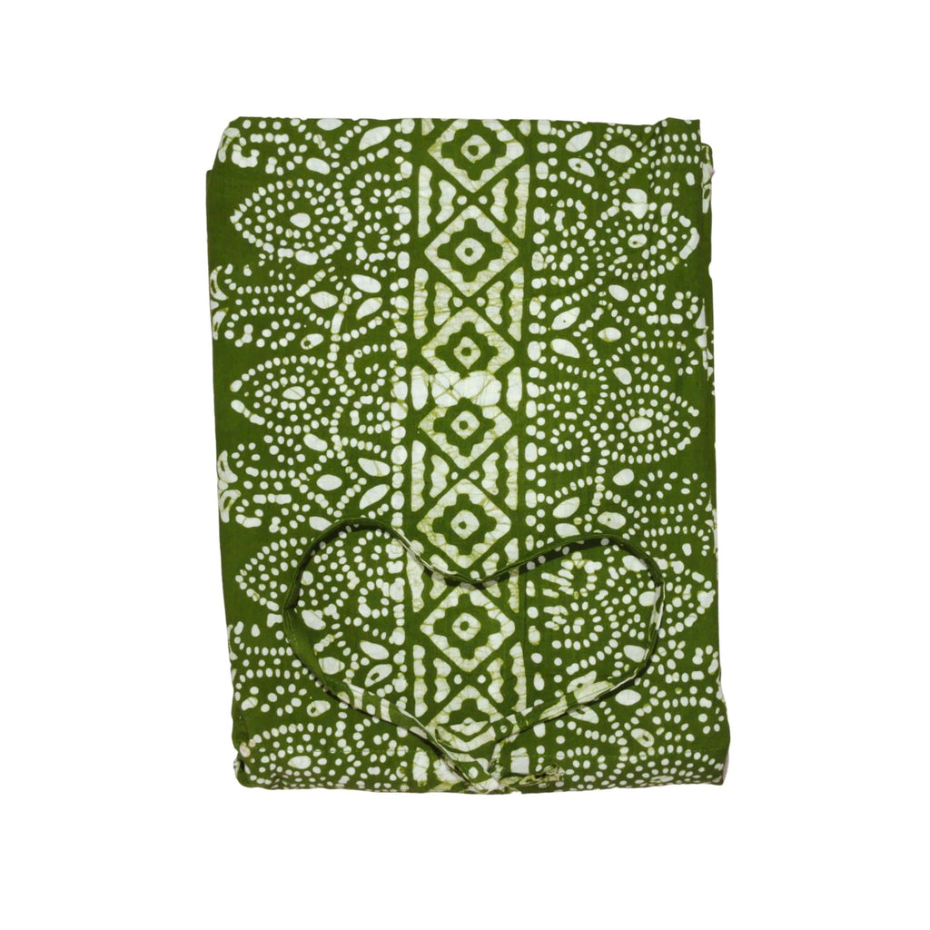 Bombay Batik Pure Cotton Kaftan Hand Block Printing – Mehndi Colour