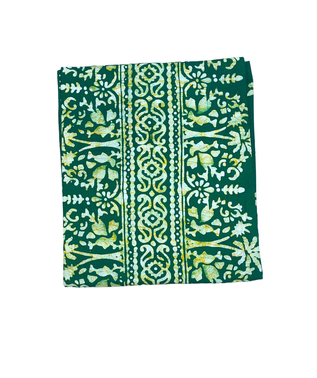 Bombay Batik Pure Cotton Kaftan Batik Handwork – Green Colour