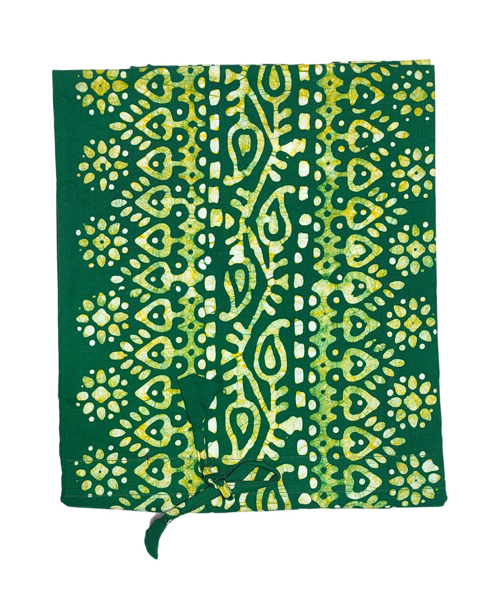 Bombay Batik Pure Cotton Kaftan Hand Block Printing – Green Colour