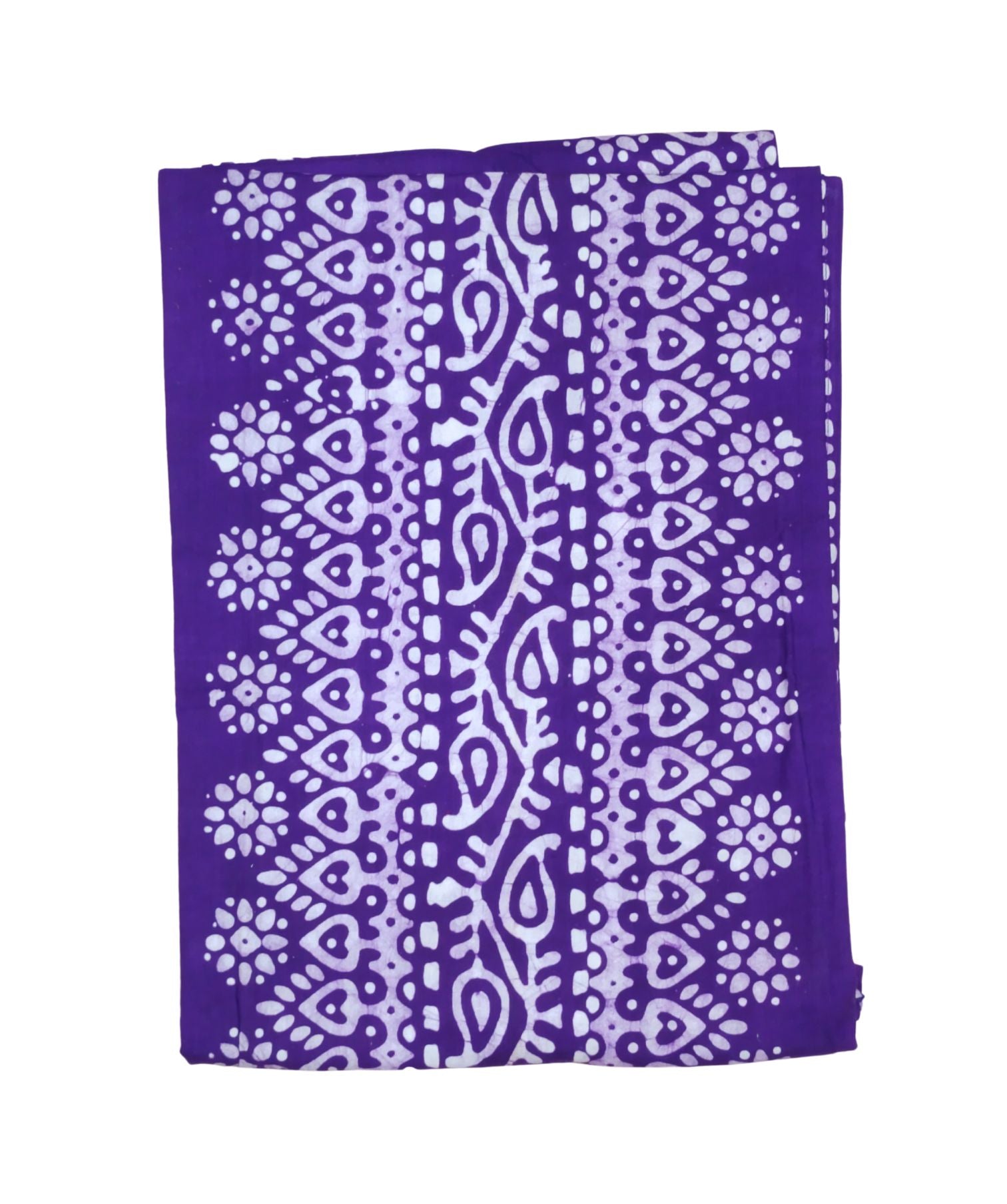 Bombay Batik Pure Cotton Kaftan Batik Handwork – Purple Colour