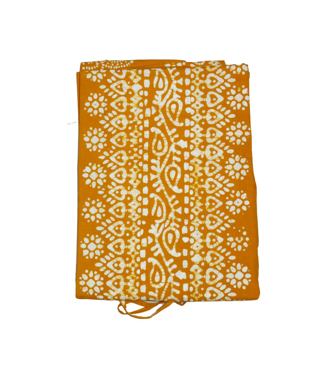 Bombay Batik Pure Cotton Kaftan Batik Handwork – Yellow Colour