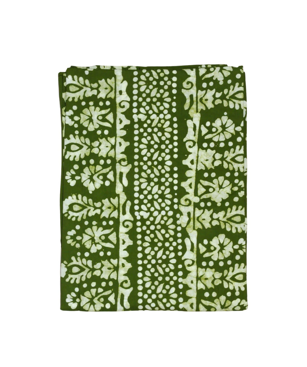 Bombay Batik Pure Cotton Kaftan Batik Handwork – Mehndi Colour