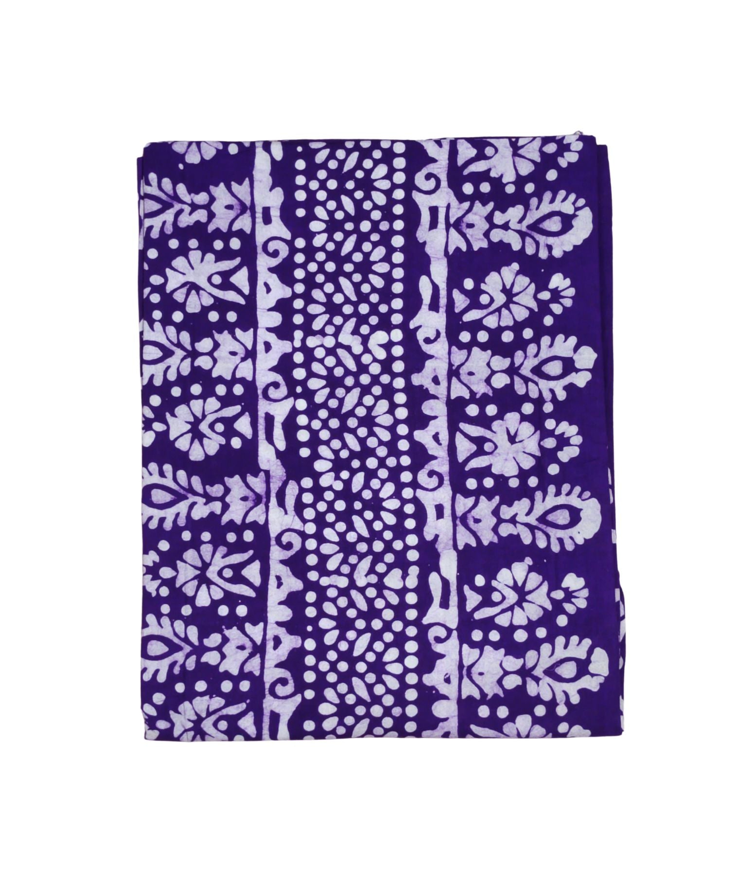 Bombay Batik Pure Cotton Kaftan Hand Block Printing – Purple Colour