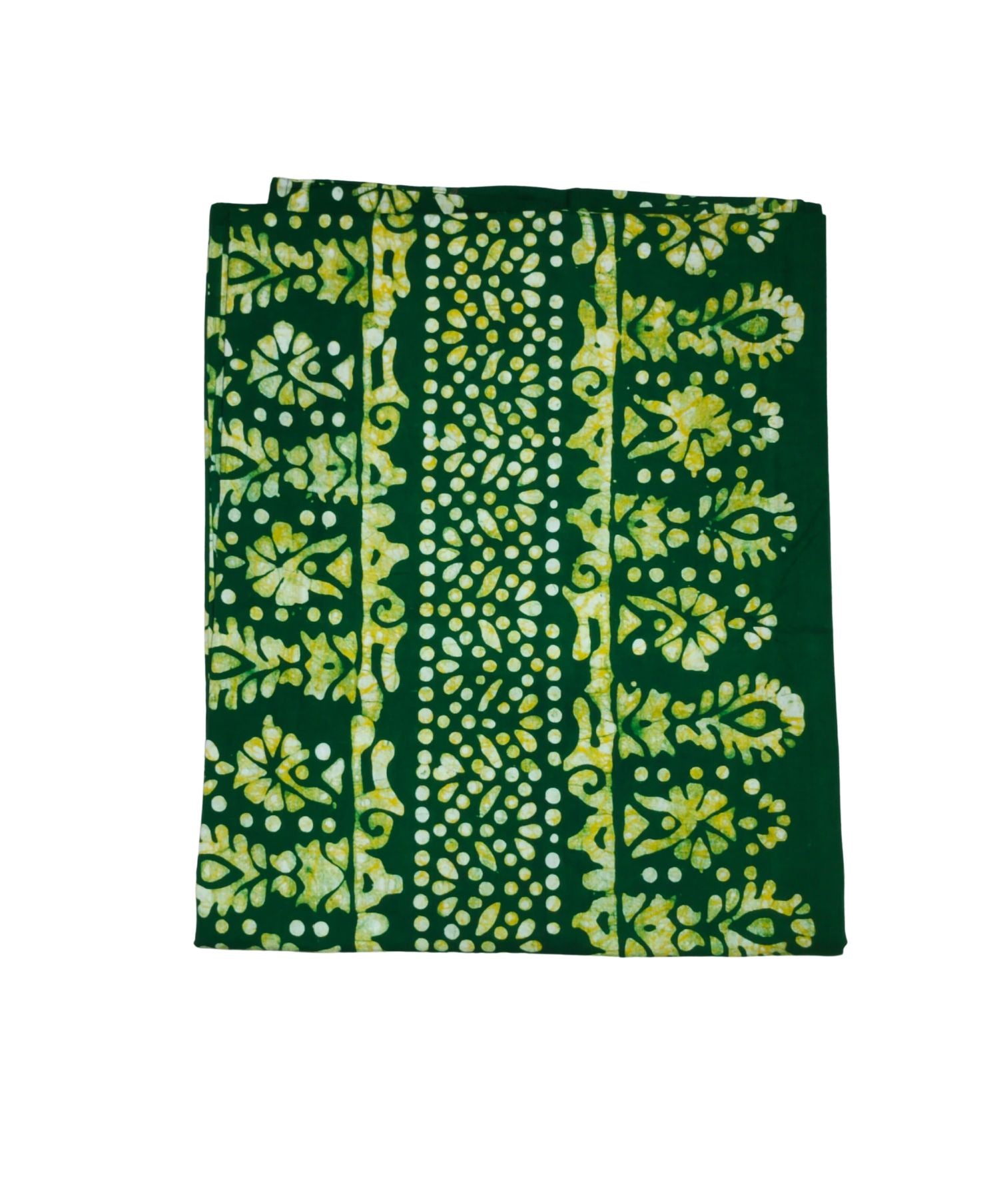 Bombay Batik Pure Cotton Kaftan Hand Block Printing – Green Colour
