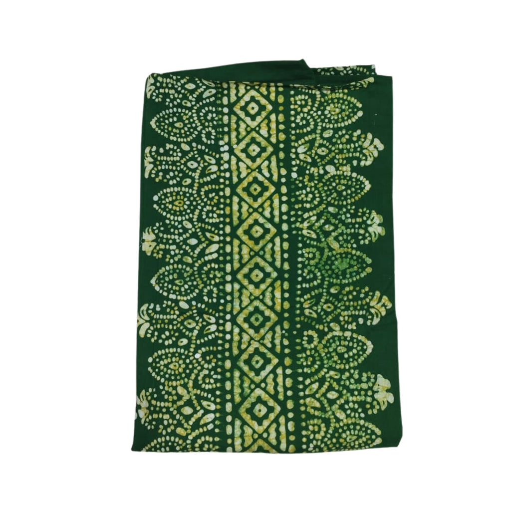 Bombay Batik Pure Cotton Kaftan Batik Handwork – Green Colour