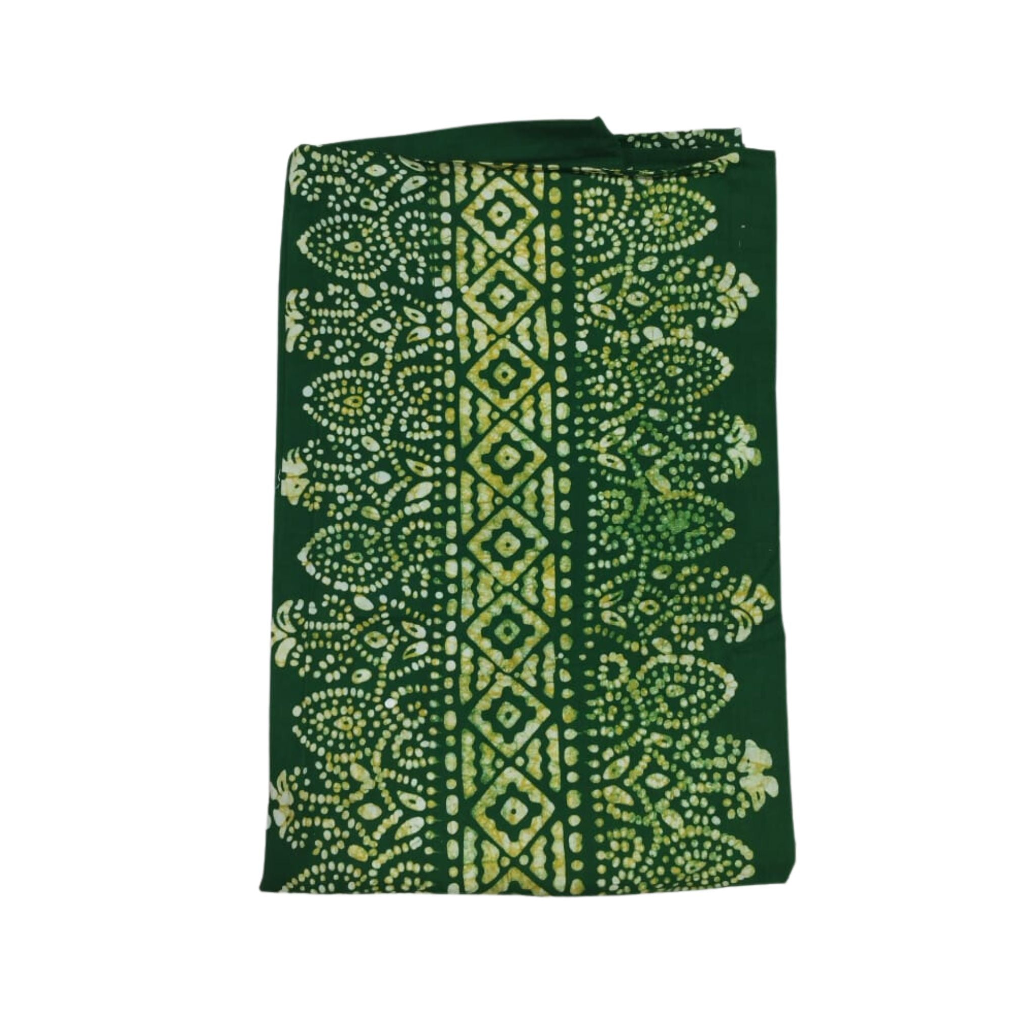 Bombay Batik Pure Cotton Kaftan Batik Handwork – Green Colour
