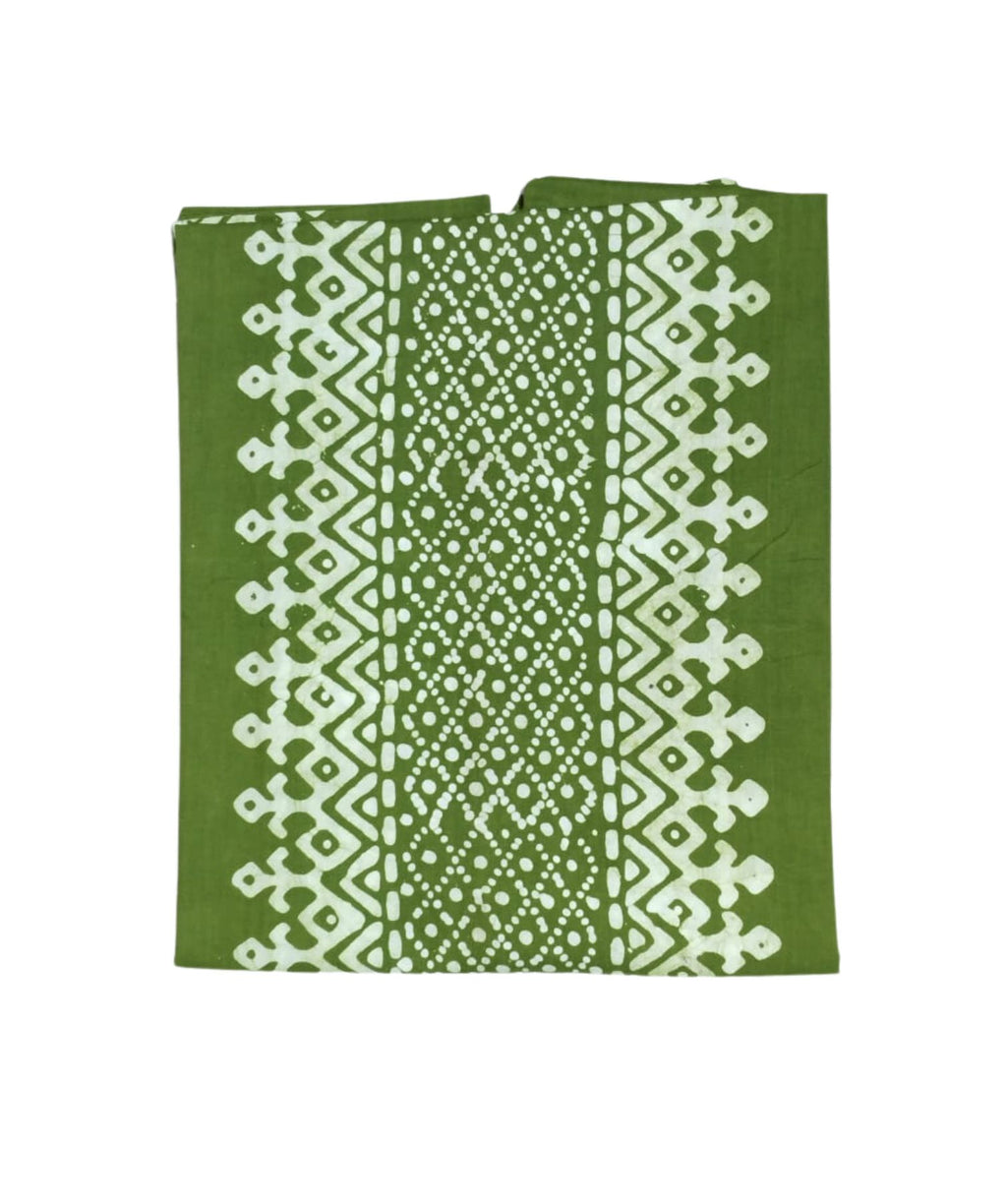 Bombay Batik Pure Cotton Kaftan Hand Block Printing – Mehndi Colour