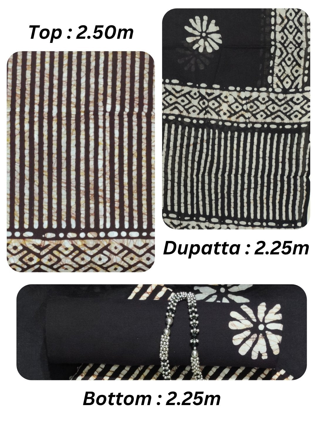 Bombay Batik Pure Cotton Dress Material Natural Dye Batik Printing – Cofee Batik