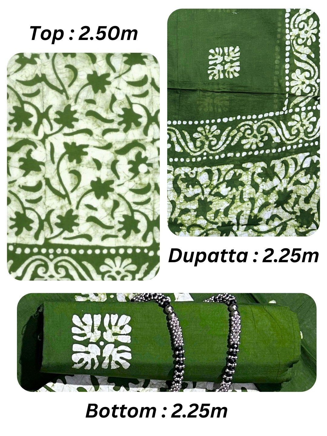 Bombay Batik Pure Cotton Dress Material Handcrafted Batik Design – Mehndi Batik