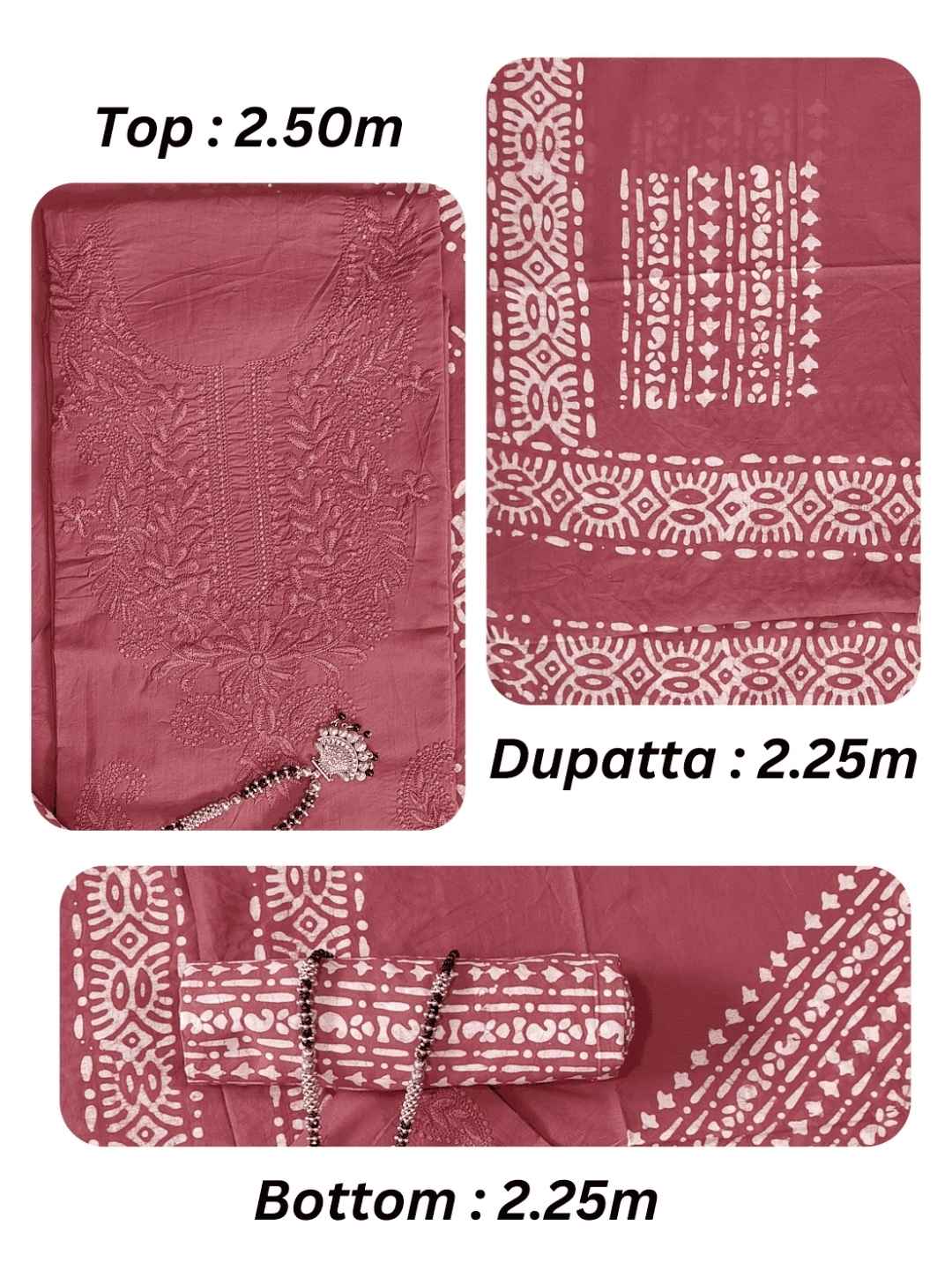 Bombay Batik Pure Cotton Dress Material Heritage Batik-Lucknowi Craft Fusion – Carrot Batik