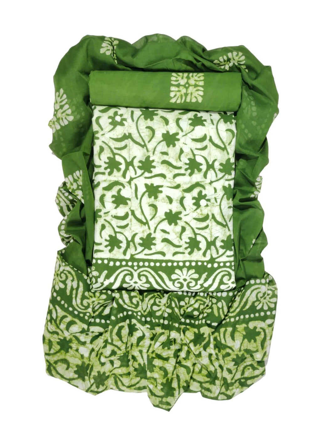 Bombay Batik Pure Cotton Dress Material Handcrafted Batik Design – Mehndi Batik