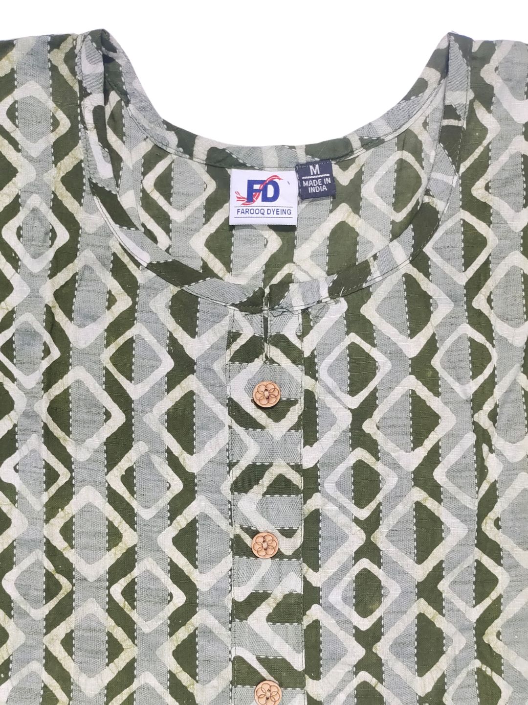 Bombay Batik Pure Cotton Tunics Batik Handwork – Mehndi Colour