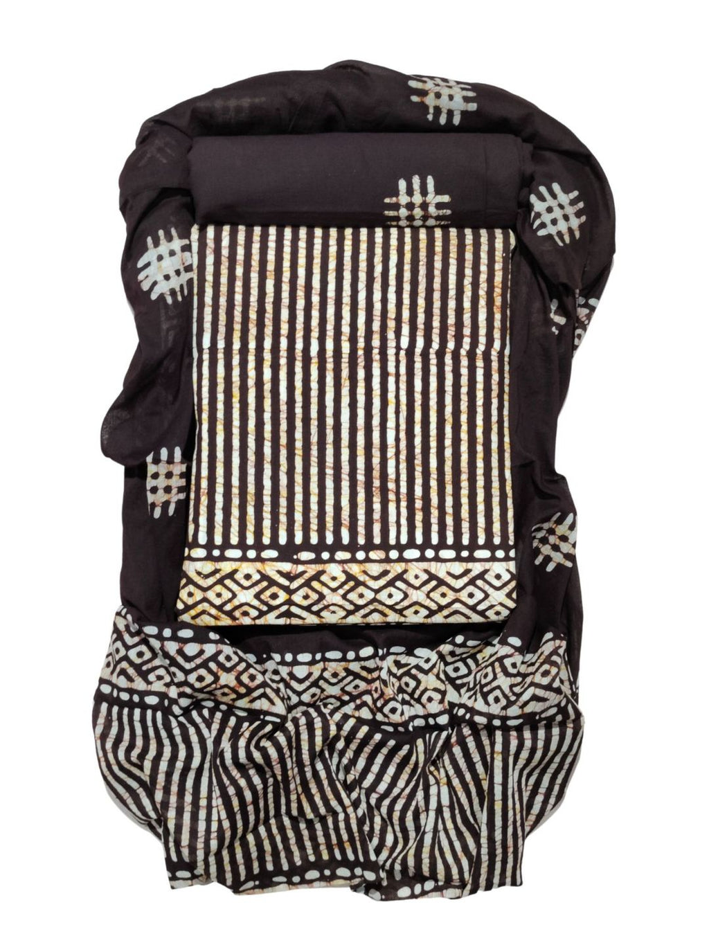 Bombay Batik Pure Cotton Dress Material Natural Dye Batik Printing – Cofee Batik